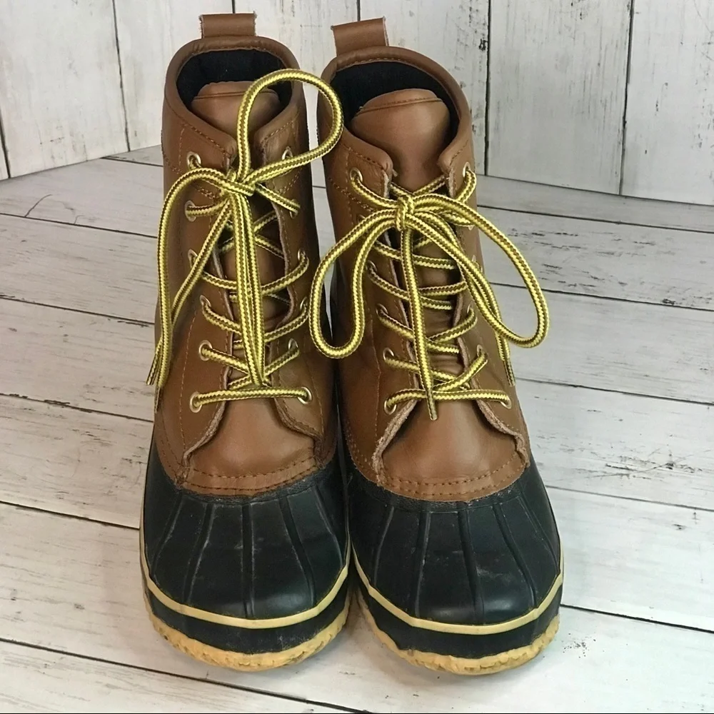 Route 66 Leather and Manmade Duck Boots